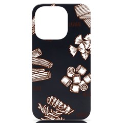 Pasta Mie Spageti Rigatoni Lasagna Iphone 14 Pro Black Uv Print Case