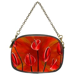 Flowers Red Chain Purse (two Sides) by Askadina