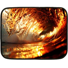 Wave Art Mood Water Sea Beach Fleece Blanket (mini)
