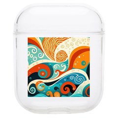 Waves Ocean Sea Abstract Whimsical Abstract Art Pattern Abstract Pattern Nature Water Seascape Soft Tpu Airpods 1/2 Case by Bedest