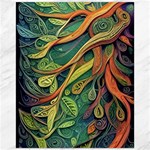 Outdoors Night Setting Scene Forest Woods Light Moonlight Nature Wilderness Leaves Branches Abstract Canvas 16  x 20  15.75 x19.29  Canvas - 1