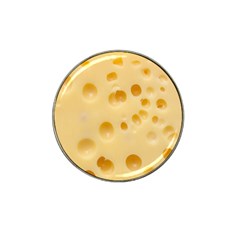 Cheese Texture, Yellow Cheese Background Hat Clip Ball Marker (10 Pack)