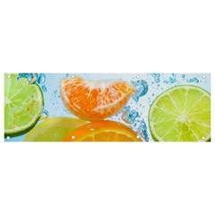 Fruits, Fruit, Lemon, Lime, Mandarin, Water, Orange Banner And Sign 9  X 3 