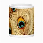Vintage Peacock Feather Peacock Feather Pattern Background Nature Bird Nature Morph Mug Center