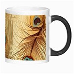 Vintage Peacock Feather Peacock Feather Pattern Background Nature Bird Nature Morph Mug Right