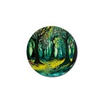 Trees Forest Mystical Forest Nature Junk Journal Landscape Nature Golf Ball Marker Front