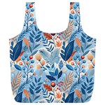 Berries Foliage Seasons Branches Seamless Background Nature Full Print Recycle Bag (XL) Back