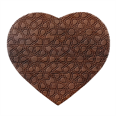 Islamic Ornament Texture, Texture With Stars, Blue Ornament Texture Heart Wood Jewelry Box