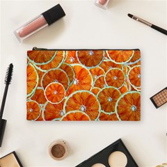 Oranges Patterns Tropical Fruits, Citrus Fruits Cosmetic Bag (medium)