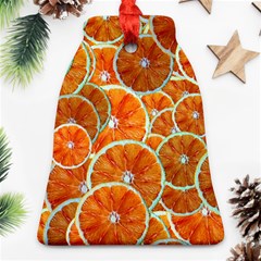 Oranges Patterns Tropical Fruits, Citrus Fruits Ornament (bell)