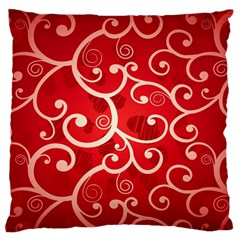 Patterns, Corazones, Texture, Red, Standard Premium Plush Fleece Cushion Case (two Sides)