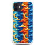 Clouds Stars Sky Moon Day And Night Background Wallpaper iPhone 12/12 Pro TPU UV Print Case Front