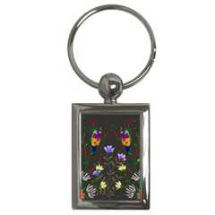 Bird Flower Plant Nature Key Chain (rectangle) by Maspions