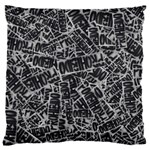 Rebel Life: Typography Black and White Pattern 16  Baby Flannel Cushion Case (Two Sides) Front