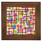 Pattern-repetition-bars-colors Framed Tile Front