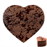 Green Camouflage Military Army Pattern Heart Wood Jewelry Box Front
