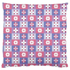 Flower Art Pattern Geometric Standard Premium Plush Fleece Cushion Case (two Sides)