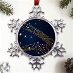 Starsstar Glitter Metal Large Snowflake Ornament Front