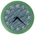 Paisley 1 Color Wall Clock Front