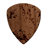 Abstract wings Square Wood Guitar Pick Holder Case And Picks Set Pick