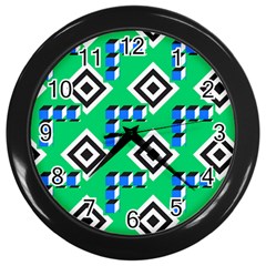 Beauitiful Geometry Wall Clock (black)
