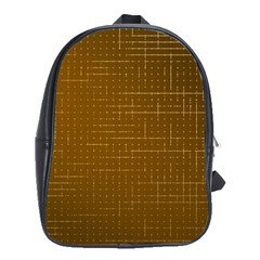 Anstract Gold Golden Grid Background Pattern Wallpaper School Bag (xl) by Maspions