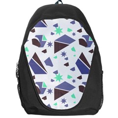 Seamless Pattern Geometric Texture Backpack Bag by Maspions