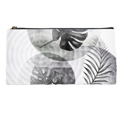 Vintage Retro Boho Background Leaves Botanical Pencil Case