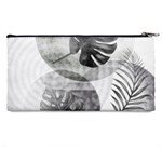 Vintage Retro Boho Background Leaves Botanical Pencil Case Back