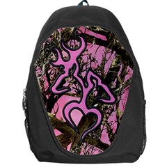 Pink Browning Deer Glitter Camo Backpack Bag by Maspions