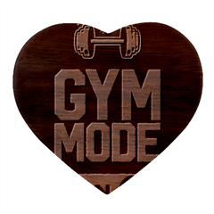 Gym Mode Heart Wood Jewelry Box by Store67