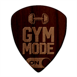 Gym mode Square Wood Guitar Pick Holder Case And Picks Set Pick