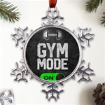 Gym mode Metal Large Snowflake Ornament Front