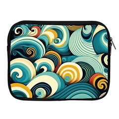 Wave Waves Ocean Sea Abstract Whimsical Apple Ipad 2/3/4 Zipper Cases by Maspions
