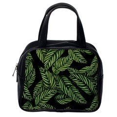 Background Pattern Leaves Texture Classic Handbag (one Side) by Maspions