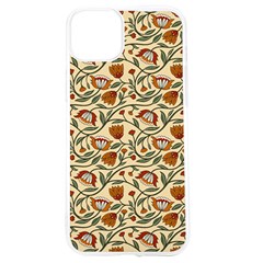 Floral Design Iphone 15 Tpu Uv Print Case by designsbymallika