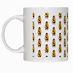 Teddy Pattern White Mug