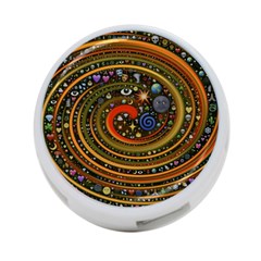 Swirl Vortex Emoji Cyclone Motion Art 4-port Usb Hub (two Sides)