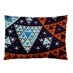 Fractal Triangle Geometric Abstract Pattern Pillow Case (Two Sides) Back