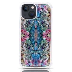 Turquoise Arabesque Iphone 13 Mini Tpu Uv Print Case