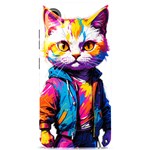 Wild cat Samsung Galaxy S24 6.2 Inch Black TPU UV Case Front