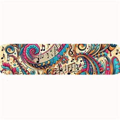 Paisley Print Musical Notes Large Bar Mat