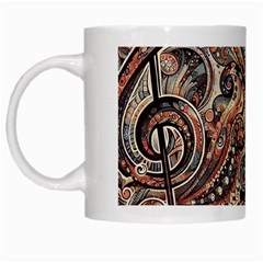Paisley Print Musical Notes5 White Mug