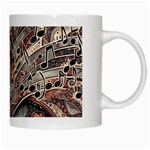 Paisley Print Musical Notes5 White Mug Right