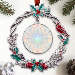 Pattern 2a Pattern 2 Metal X mas Wreath Holly Leaf Ornament