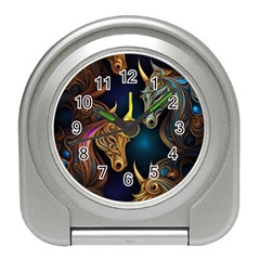 Pattern With Horses Travel Alarm Clock