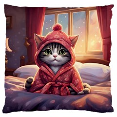 Cat 2 16  Baby Flannel Cushion Case (two Sides)