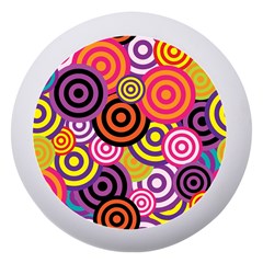 Abstract Circles Background Retro Dento Box With Mirror