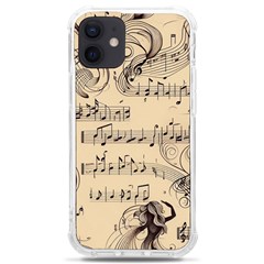 Musical Swirls Ladies Iphone 12 Mini Tpu Uv Print Case	