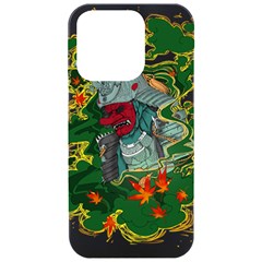 Armor Japan Maple Leaves Samurai Mask Cut Iphone 15 Pro Black Uv Print Pc Hardshell Case